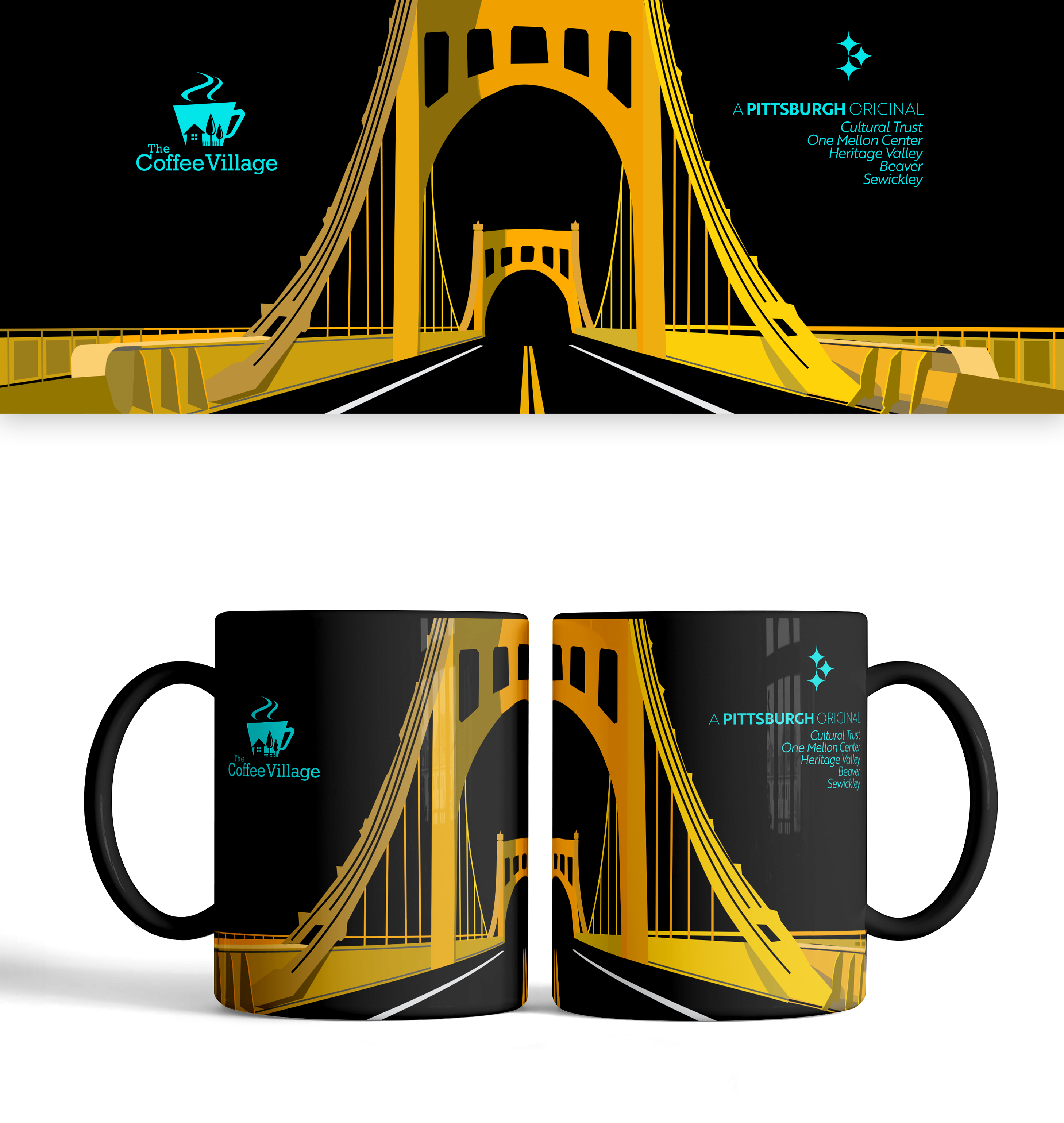 Diseño de Taza por robertr400 para The Coffee Village | Diseño #33099453