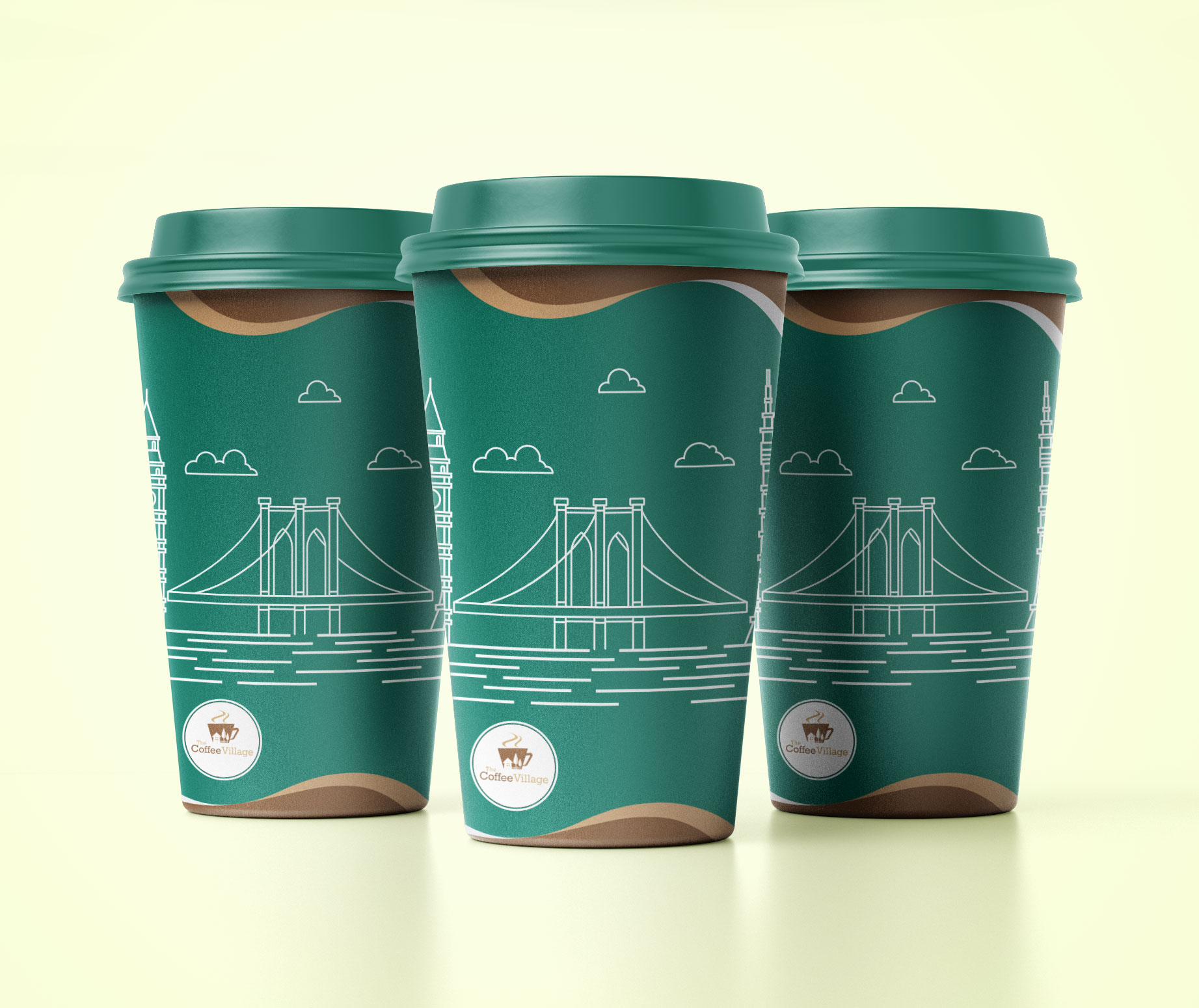 Cup and Mug Design by masheri for The Coffee Village | Design #33116085