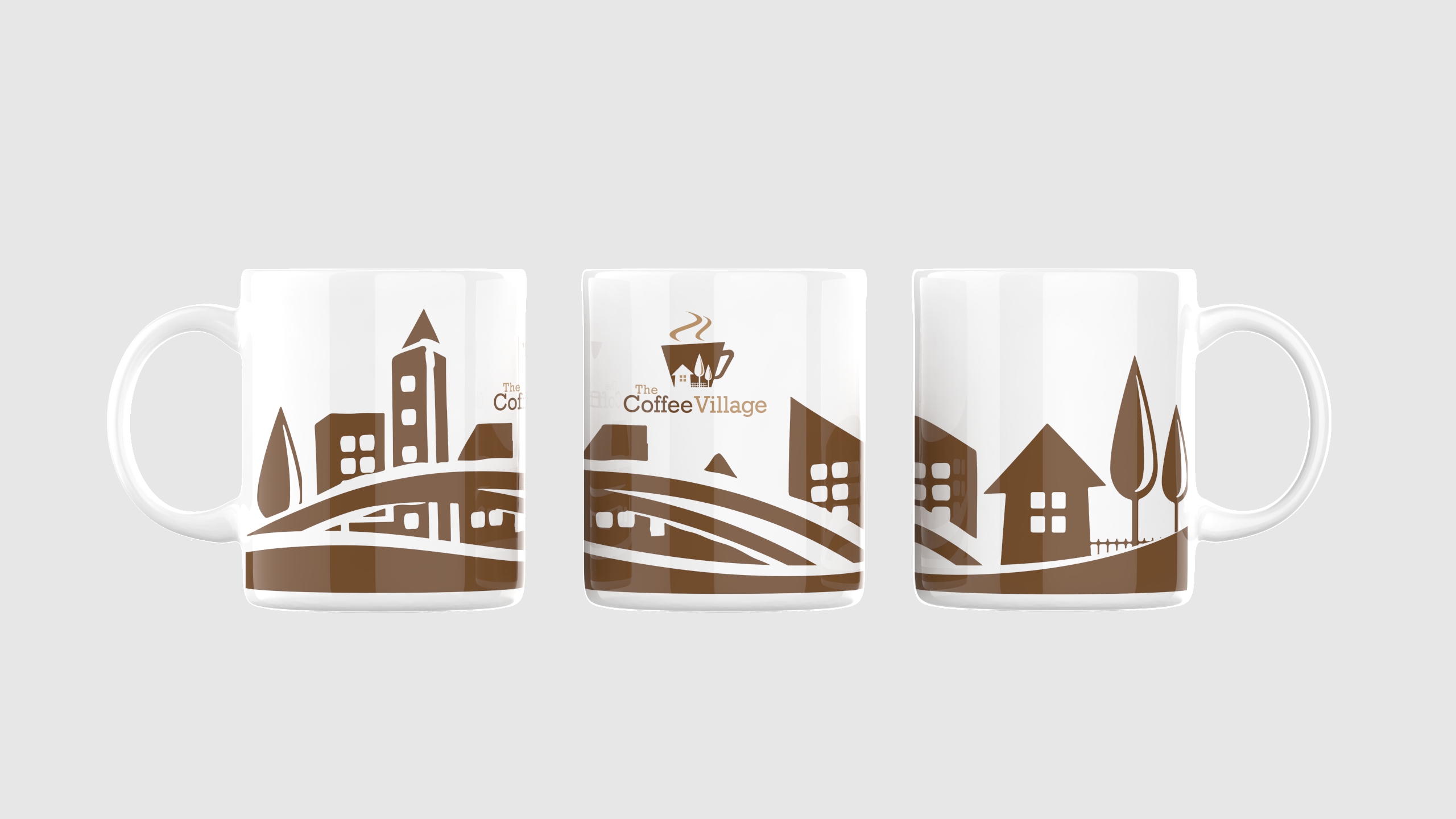 Cup and Mug Design by Bear Studio for The Coffee Village | Design #33103714