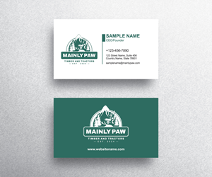 Business Card Design by Emmi for Mainely Paws LLC | Design: #33081674