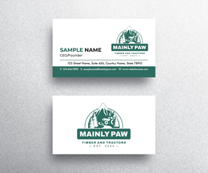 Business Card Design by Emmi for Mainely Paws LLC | Design: #33081757