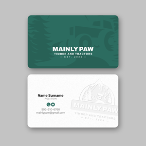 Diseño de Tarjeta de Presentación por Andrés Sebastián para Mainely Paws LLC | Diseño: #33087402