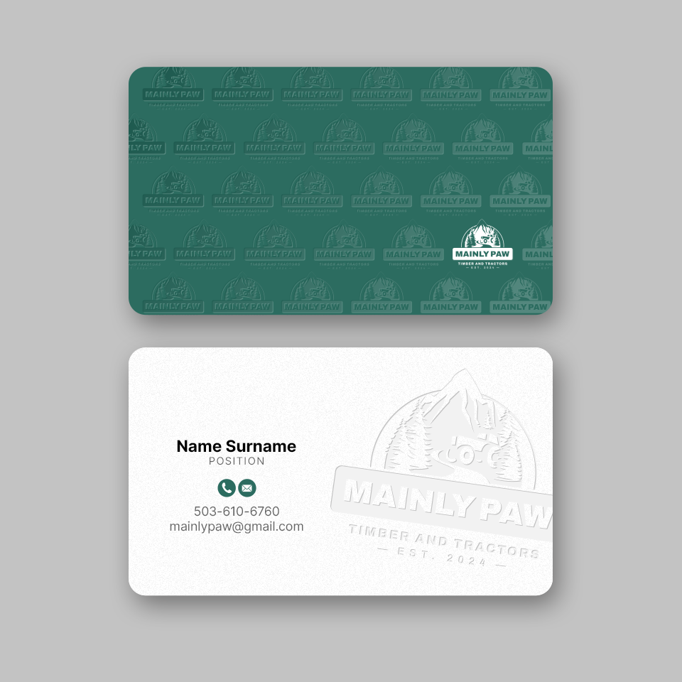 Business Card Design by Andrés Sebastián for Mainely Paws LLC | Design #33091439