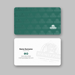 Business Card Design by Andrés Sebastián for Mainely Paws LLC | Design #33091439