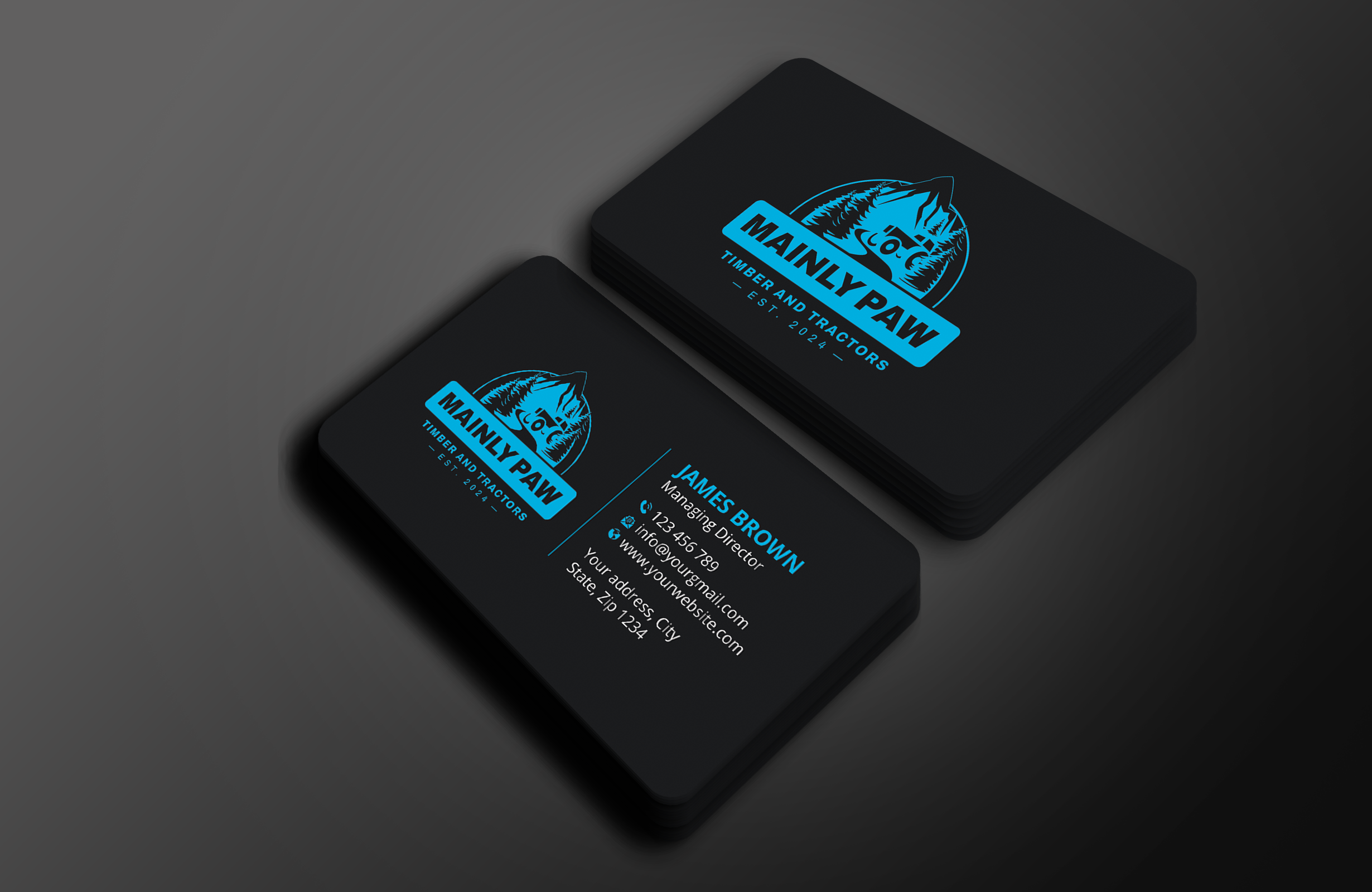 Business Card Design by Expert Bappy for Mainely Paws LLC | Design #33081226