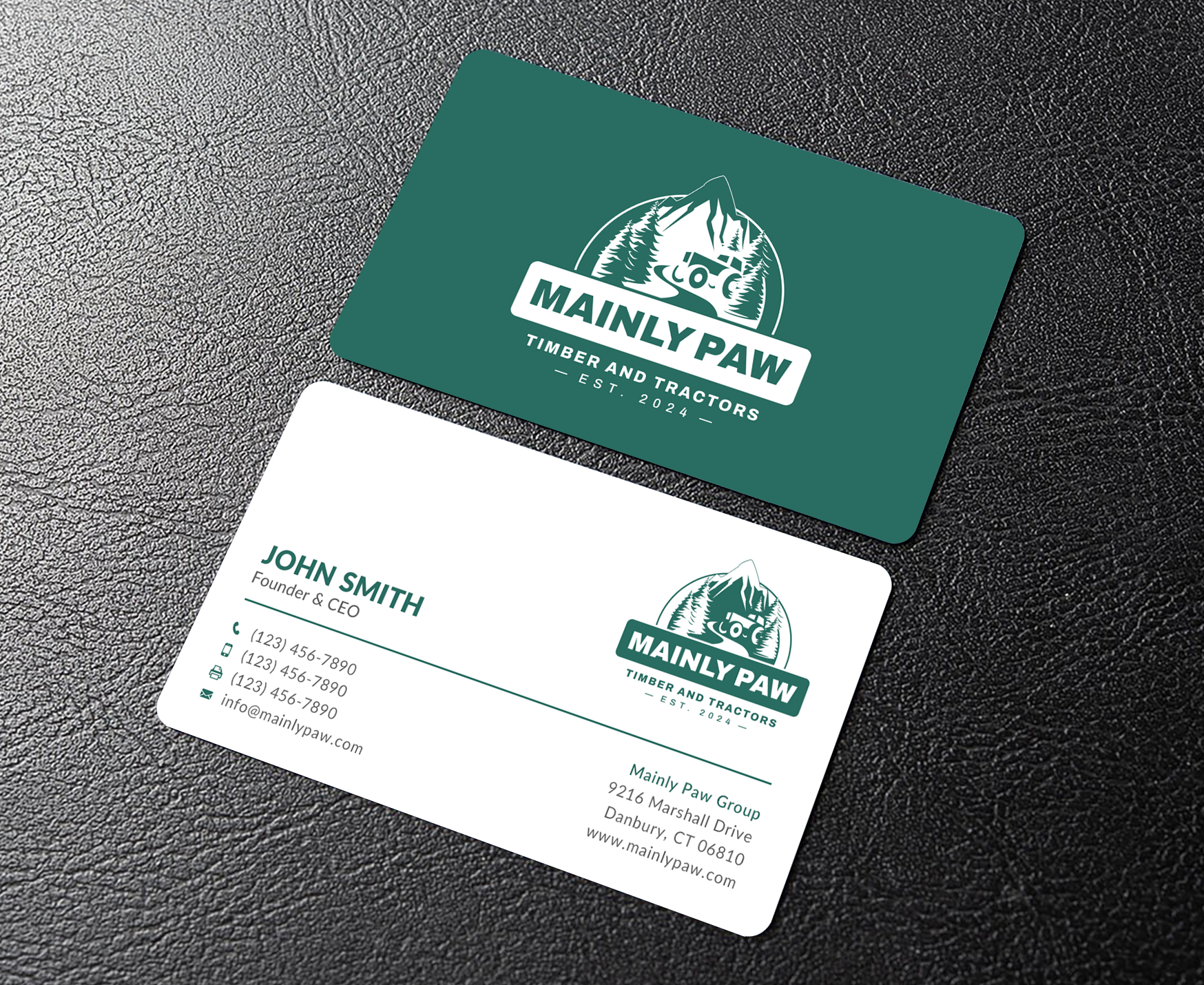 Diseño de Tarjeta de Presentación por Sun Moon Graphic Designer para Mainely Paws LLC | Diseño #33082569