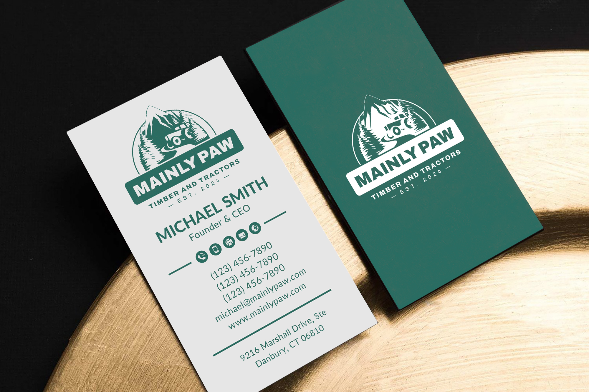 Diseño de Tarjeta de Presentación por Sun Moon Graphic Designer para Mainely Paws LLC | Diseño #33082576