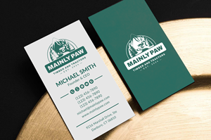 Diseño de Tarjeta de Presentación por Sun Moon Graphic Designer para Mainely Paws LLC | Diseño: #33082576