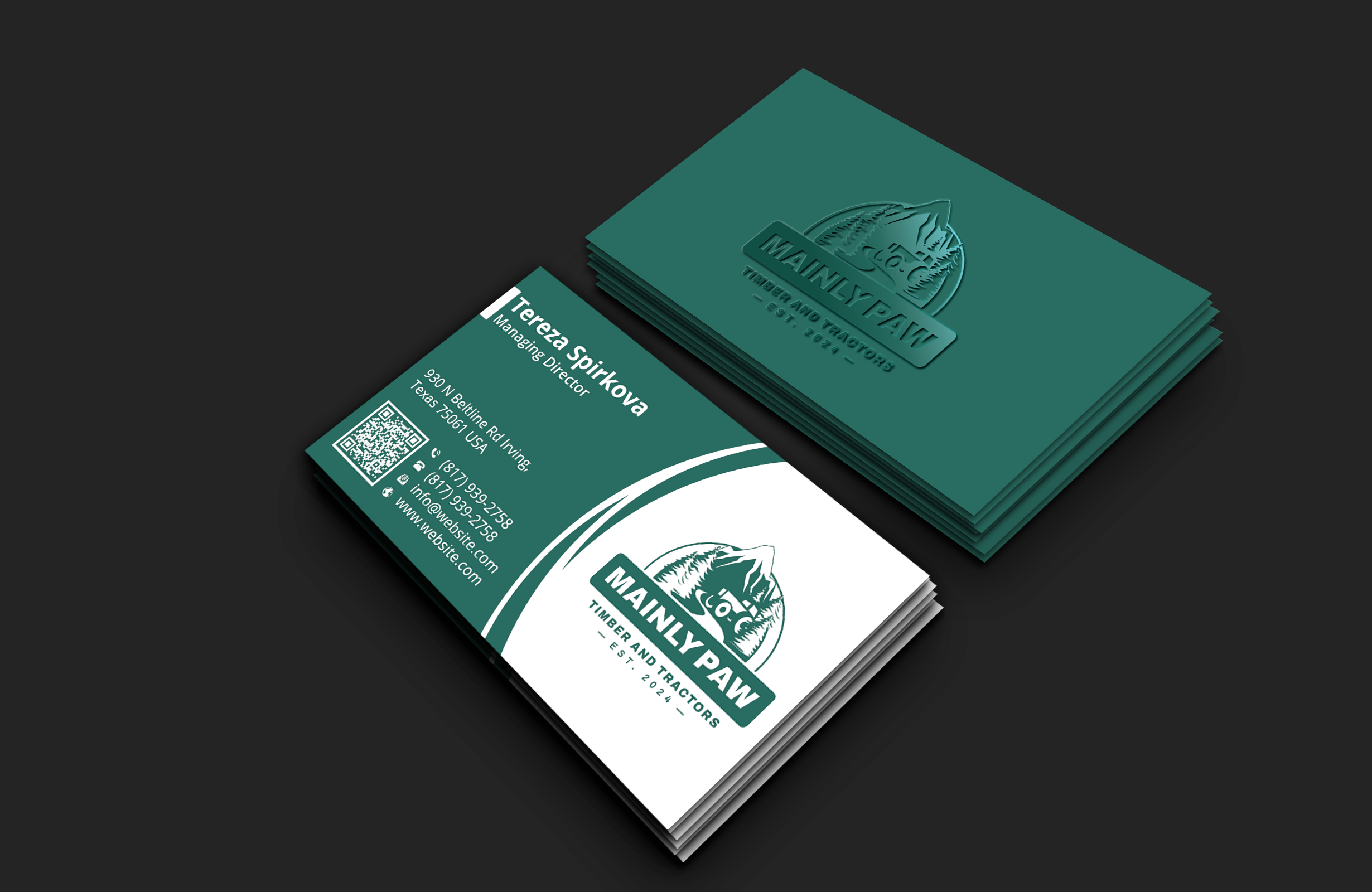 Business Card Design by DesignerShahadat for Mainely Paws LLC | Design #33083262