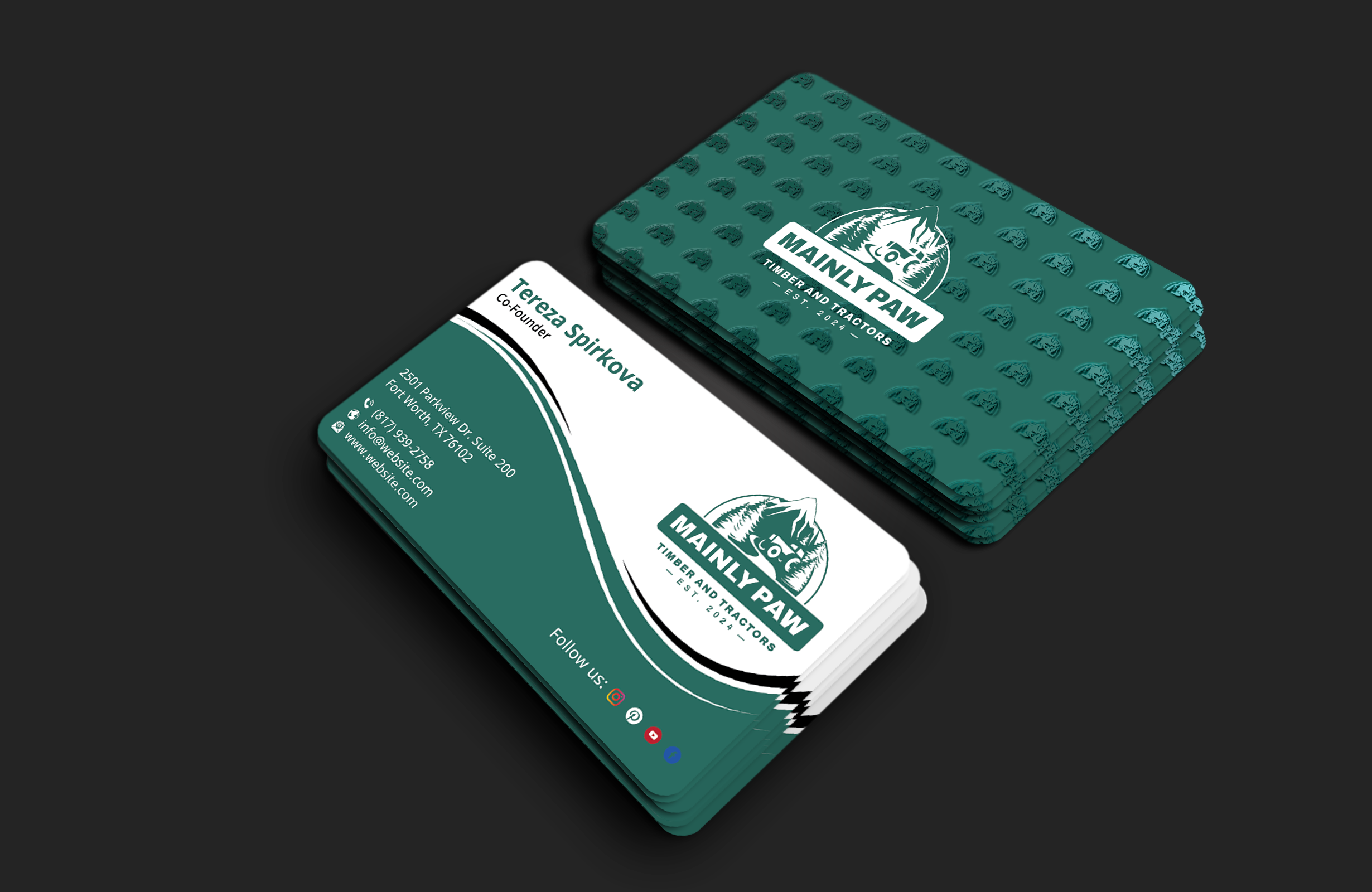Business Card Design by DesignerShahadat for Mainely Paws LLC | Design #33085322