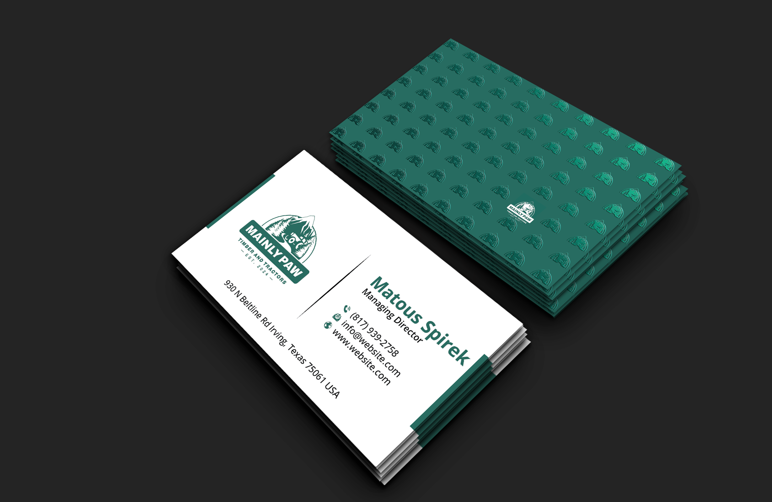 Business Card Design by DesignerShahadat for Mainely Paws LLC | Design #33085324