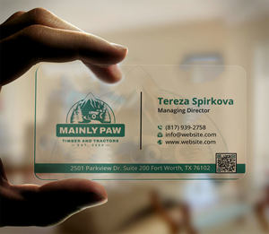Design de Carte de Visite par DesignerShahadat pour Mainely Paws LLC | Design : #33086350