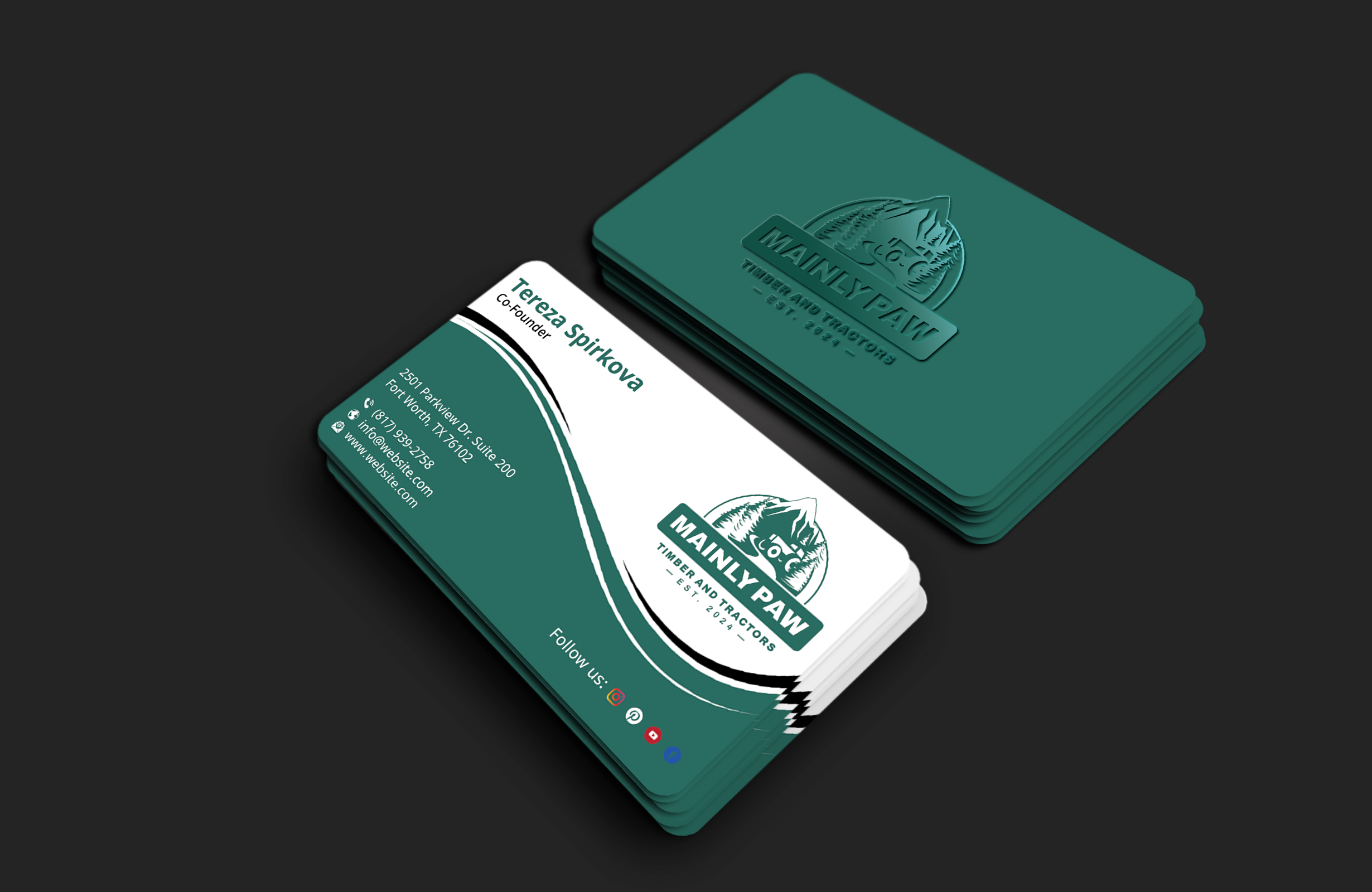 Diseño de Tarjeta de Presentación por DesignerShahadat para Mainely Paws LLC | Diseño #33086390