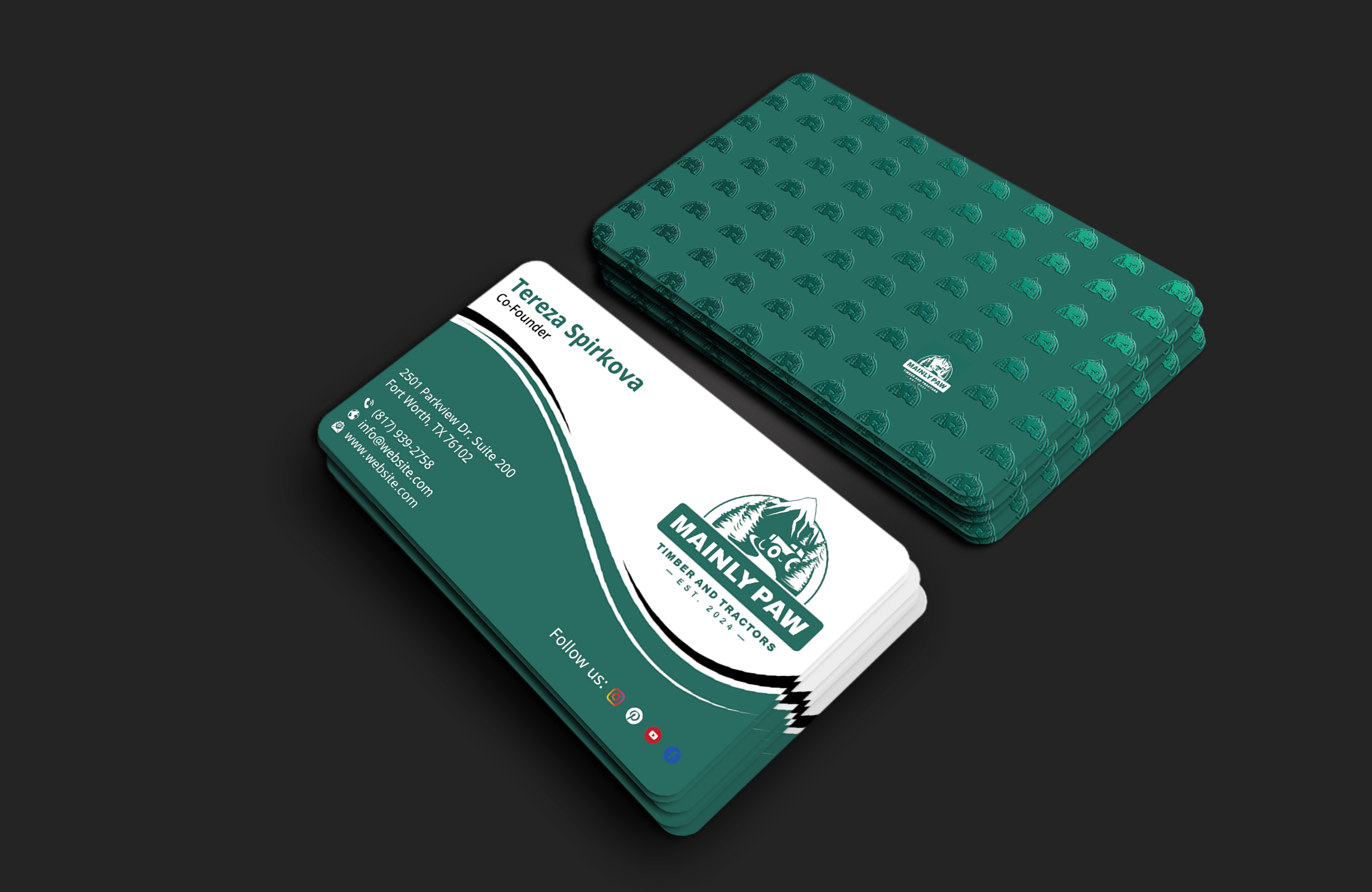 Diseño de Tarjeta de Presentación por DesignerShahadat para Mainely Paws LLC | Diseño #33086391