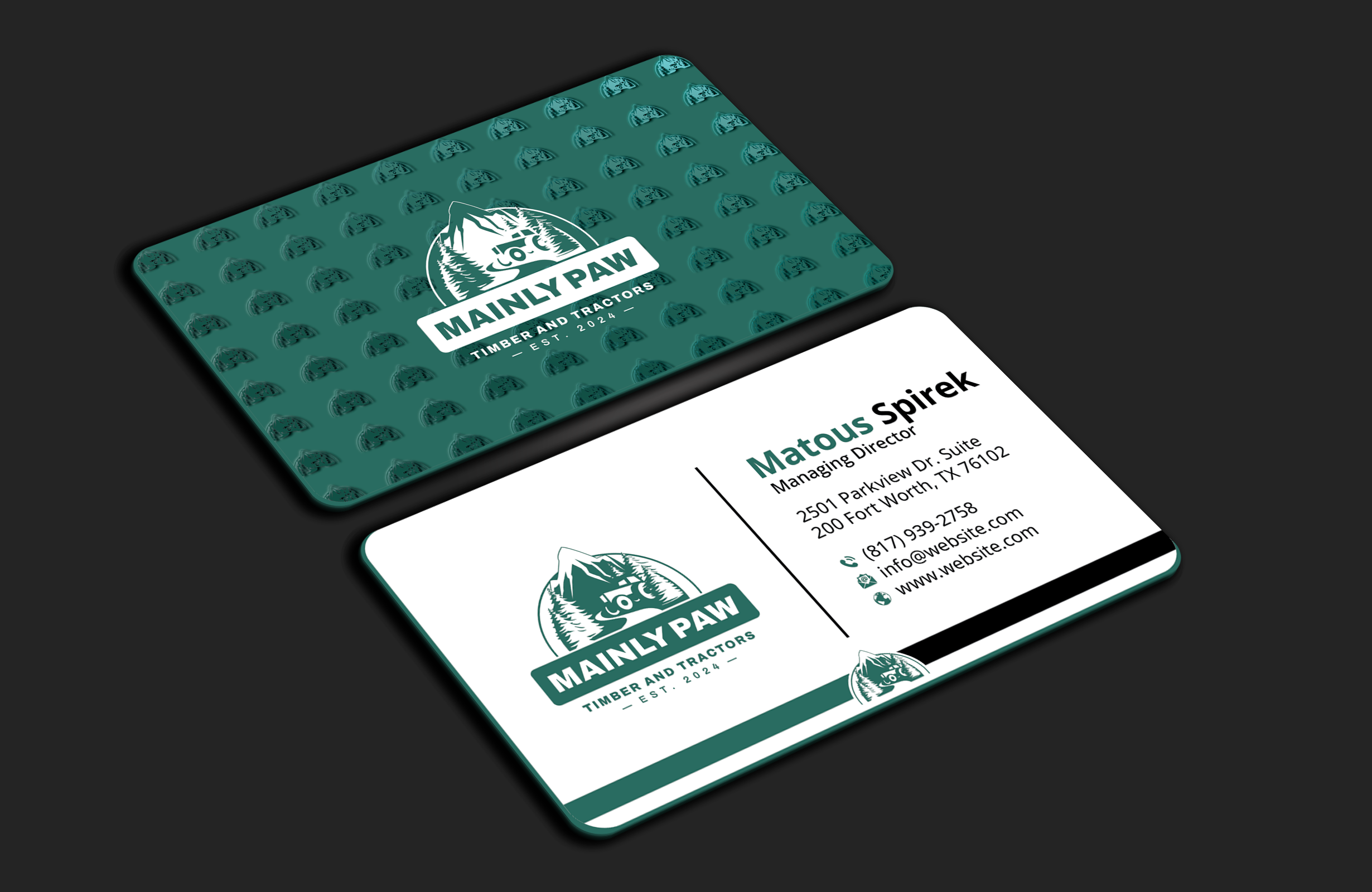 Diseño de Tarjeta de Presentación por DesignerShahadat para Mainely Paws LLC | Diseño #33086394