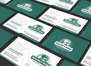 Business Card Design by Creations Box 2015 for Mainely Paws LLC | Design #33083402