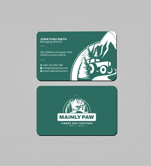 Visitenkarten-Design von Creations Box 2015 für Mainely Paws LLC | Design: #33083407