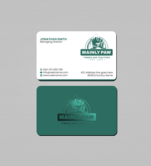 Visitenkarten-Design von Creations Box 2015 für Mainely Paws LLC | Design: #33083408