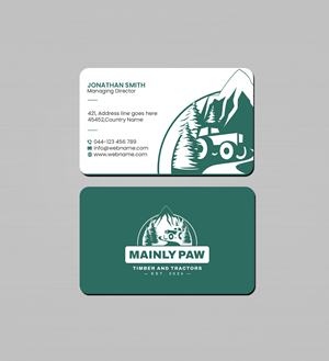 Visitenkarten-Design von Creations Box 2015 für Mainely Paws LLC | Design: #33083409