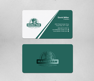 Business Card Design by Brand aid for Mainely Paws LLC | Design: #33084732