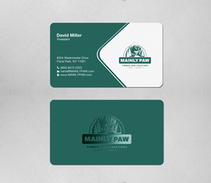 Business Card Design by Brand aid for Mainely Paws LLC | Design: #33084734