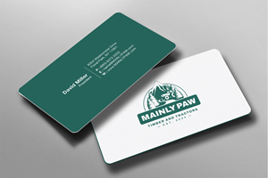 Business Card Design by Brand aid for Mainely Paws LLC | Design: #33084741