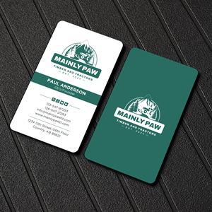 Visitenkarten-Design von Uttom 2 für Mainely Paws LLC | Design: #33083470