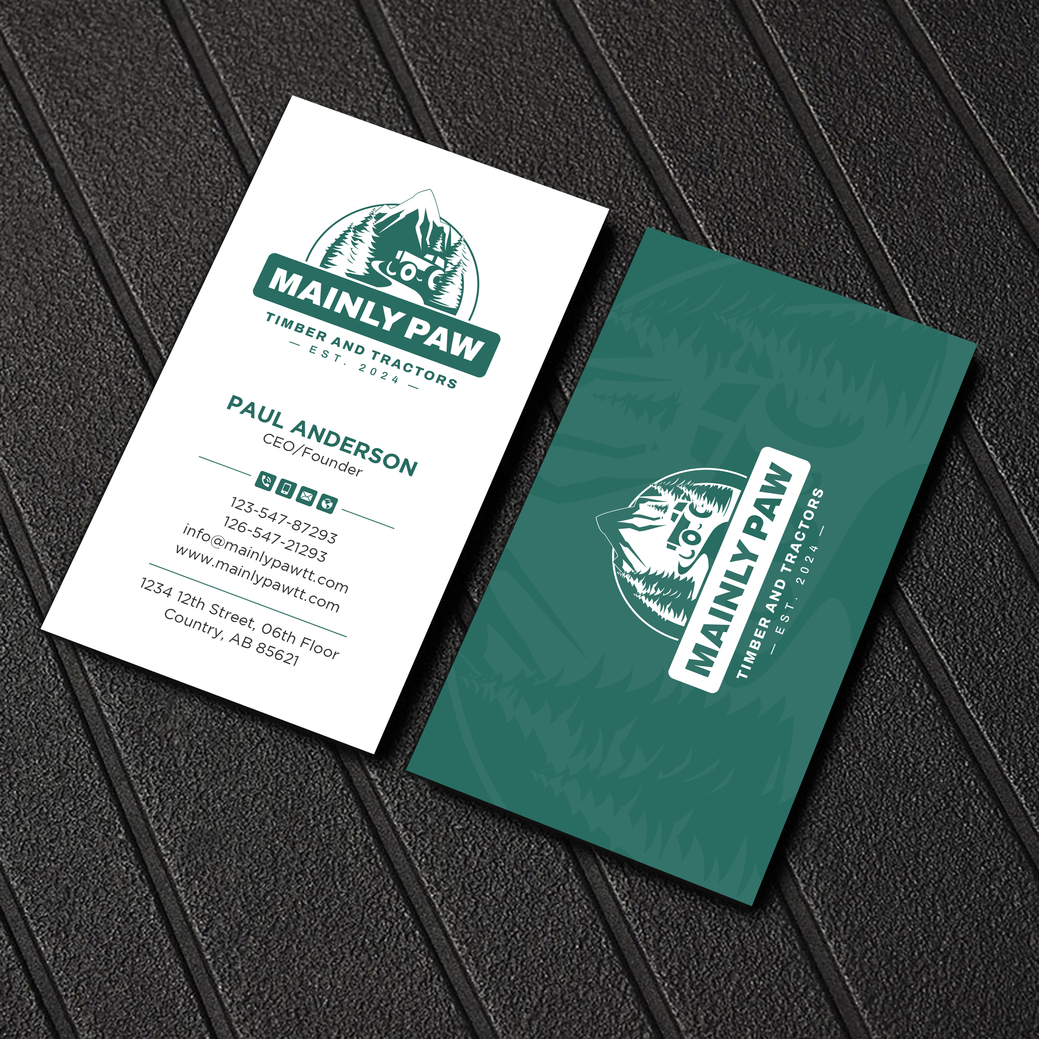 Diseño de Tarjeta de Presentación por Uttom 2 para Mainely Paws LLC | Diseño #33083632