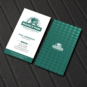 Visitenkarten-Design von Uttom 2 für Mainely Paws LLC | Design: #33083633