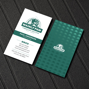 Visitenkarten-Design von Uttom 2 für Mainely Paws LLC | Design: #33083634