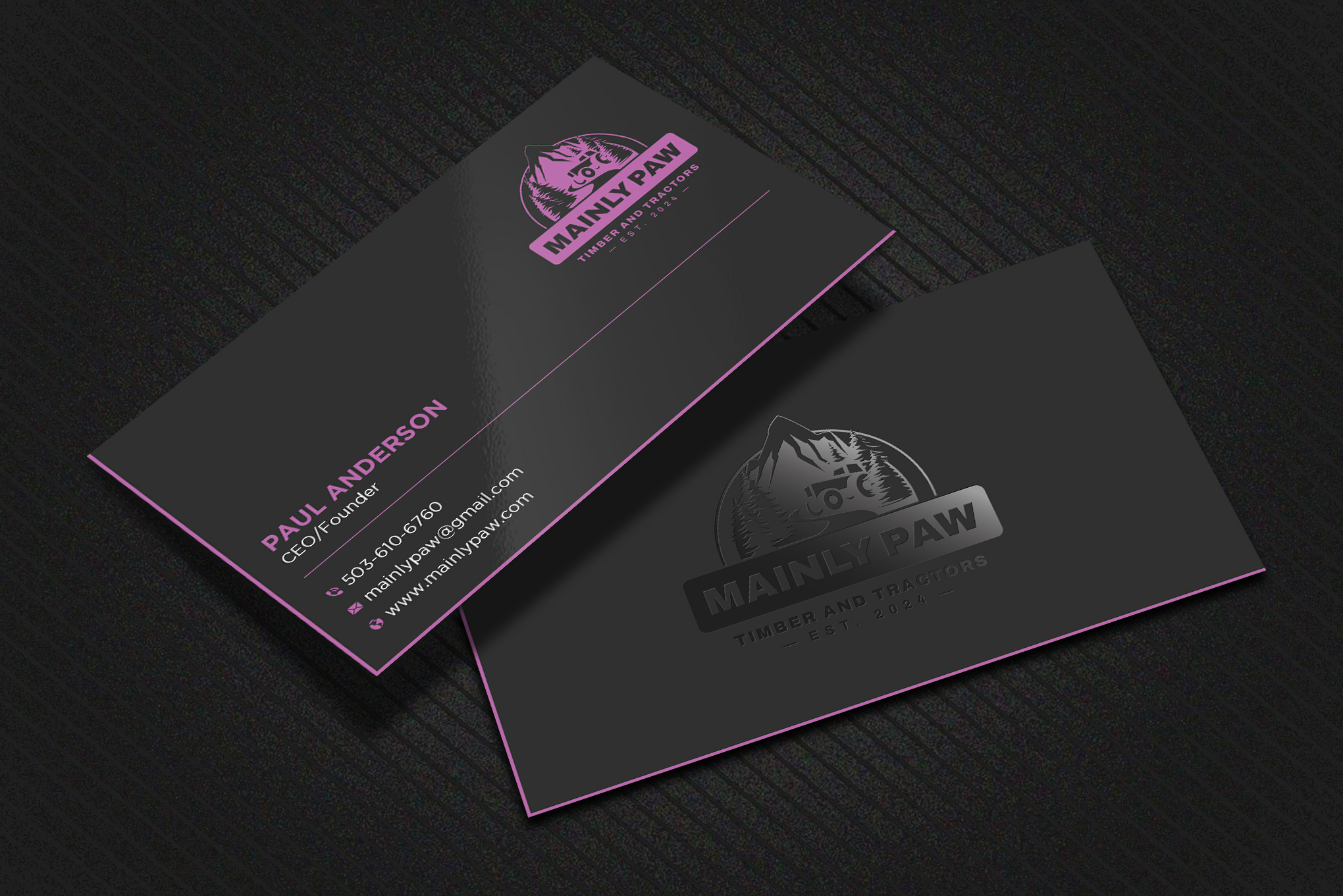 Business Card Design by Uttom 2 for Mainely Paws LLC | Design #33087225