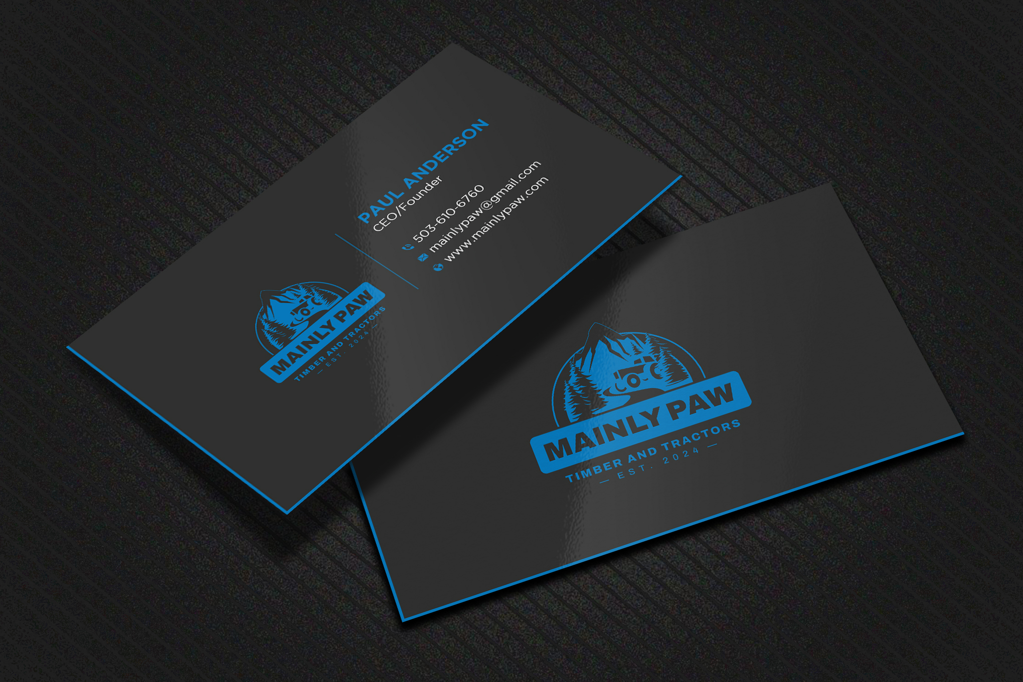 Business Card Design by Uttom 2 for Mainely Paws LLC | Design #33087227