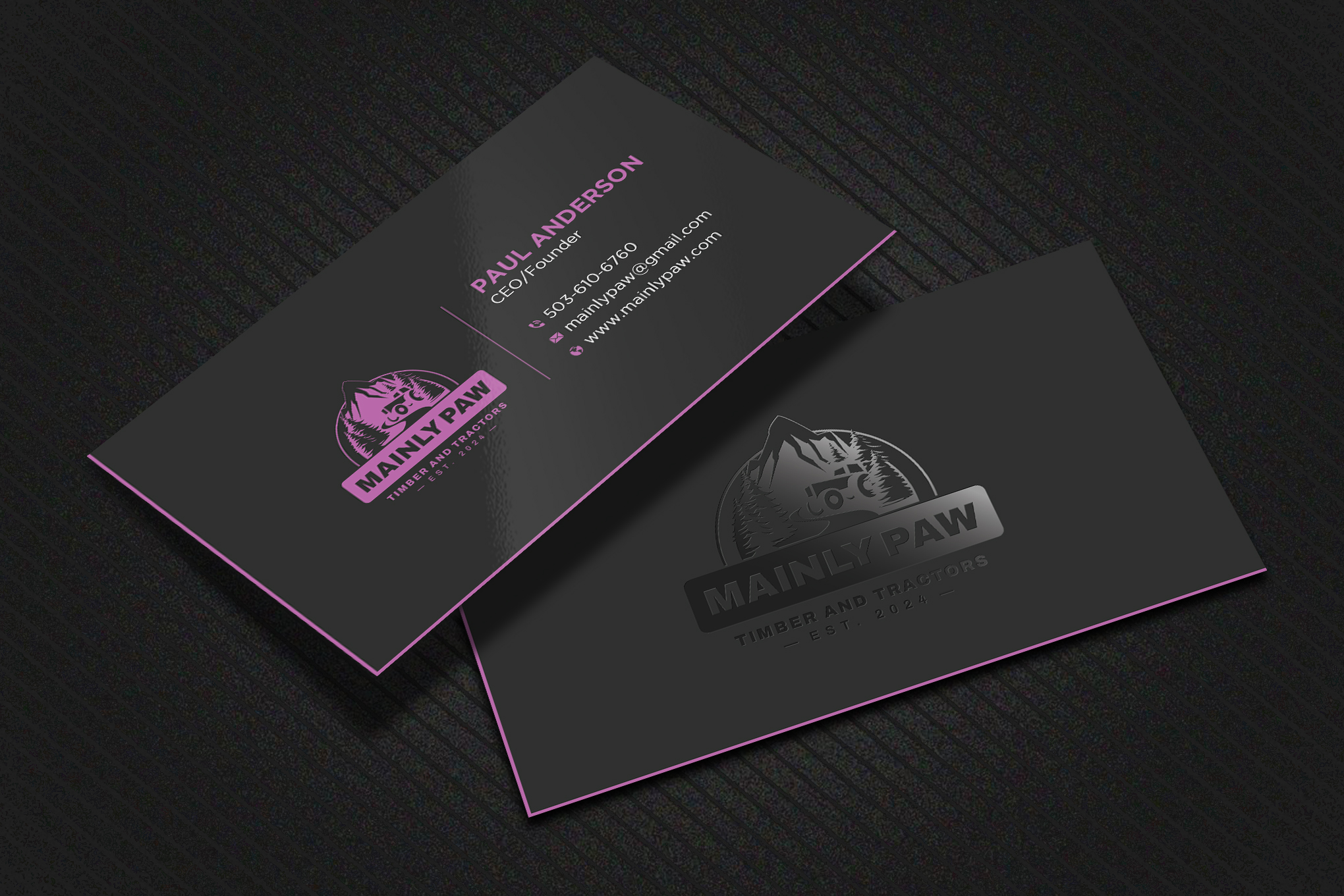 Visitenkarten-Design von Uttom 2 für Mainely Paws LLC | Design #33087228