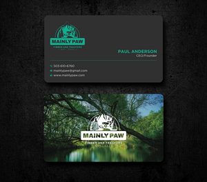 Visitenkarten-Design von Uttom 2 für Mainely Paws LLC | Design: #33087256