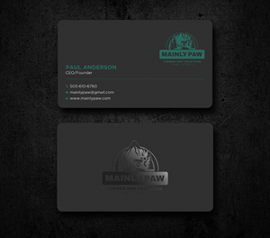 Visitenkarten-Design von Uttom 2 für Mainely Paws LLC | Design: #33087257