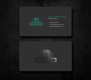 Visitenkarten-Design von Uttom 2 für Mainely Paws LLC | Design: #33087259