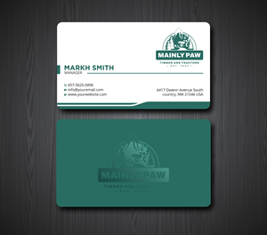 Business Card Design by Ekramul Hossen 2 for Mainely Paws LLC | Design: #33083135