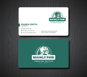 Business Card Design by Ekramul Hossen 2 for Mainely Paws LLC | Design: #33083136
