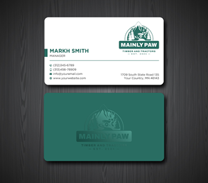 Business Card Design by Ekramul Hossen 2 for Mainely Paws LLC | Design: #33083137