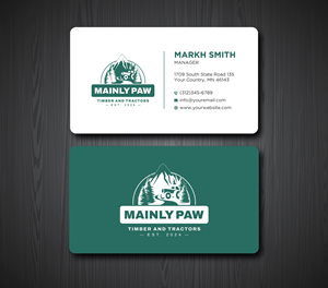 Business Card Design by Ekramul Hossen 2 for Mainely Paws LLC | Design: #33083139