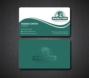 Business Card Design by Ekramul Hossen 2 for Mainely Paws LLC | Design: #33083147