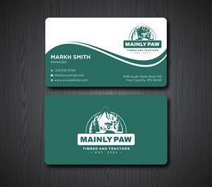 Business Card Design by Ekramul Hossen 2 for Mainely Paws LLC | Design: #33083149