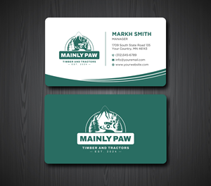 Business Card Design by Ekramul Hossen 2 for Mainely Paws LLC | Design: #33083151