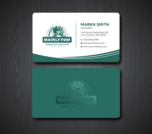 Business Card Design by Ekramul Hossen 2 for Mainely Paws LLC | Design: #33083152