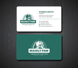Business Card Design by Ekramul Hossen 2 for Mainely Paws LLC | Design: #33083158