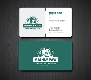 Business Card Design by Ekramul Hossen 2 for Mainely Paws LLC | Design: #33083160