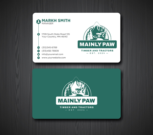 Business Card Design by Ekramul Hossen 2 for Mainely Paws LLC | Design: #33083161