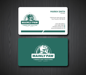 Business Card Design by Ekramul Hossen 2 for Mainely Paws LLC | Design: #33083162