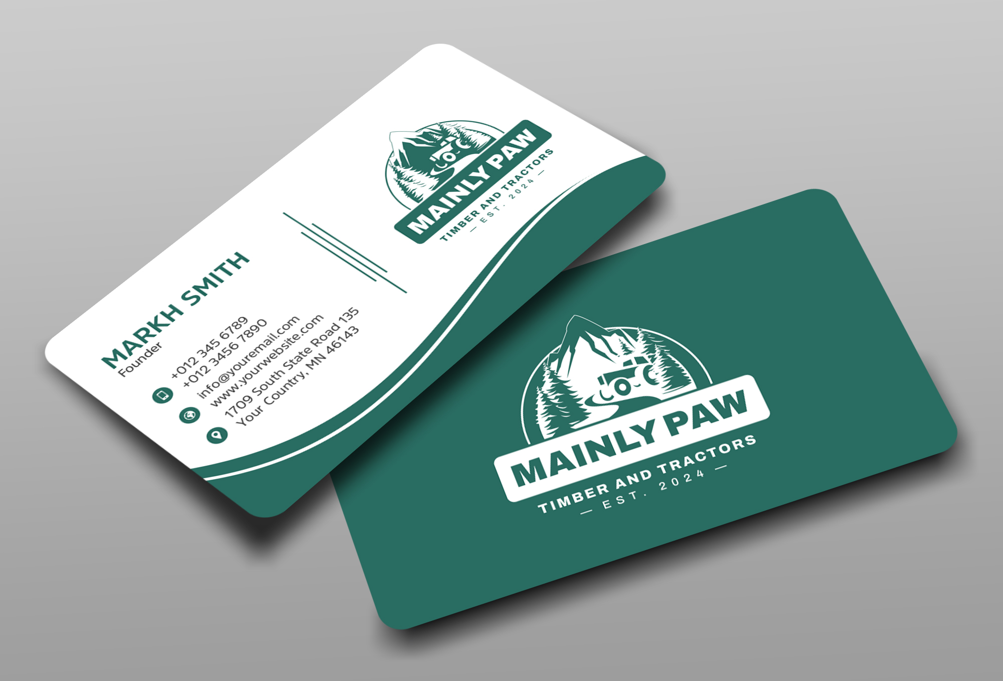 Business Card Design by Ekramul Hossen 2 for Mainely Paws LLC | Design #33083166