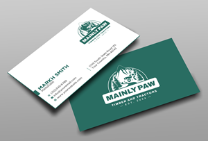 Business Card Design by Ekramul Hossen 2 for Mainely Paws LLC | Design: #33083169
